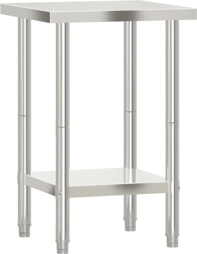 Offerta Tavolo Lavoro Acciaio Inox 55x55x85 cm vidaXL - Prezzo Top
