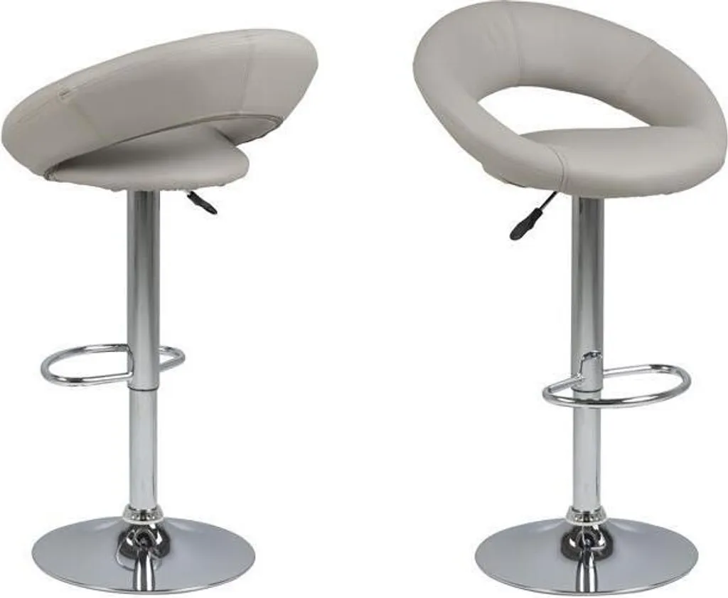 Tabouret de bar réglable en hauteur Plus taupe, assise pivotante