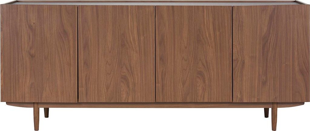 Miliboo - Vintage-Sideboard mit vier Türen aus dunklem Holz B180 cm SANAA