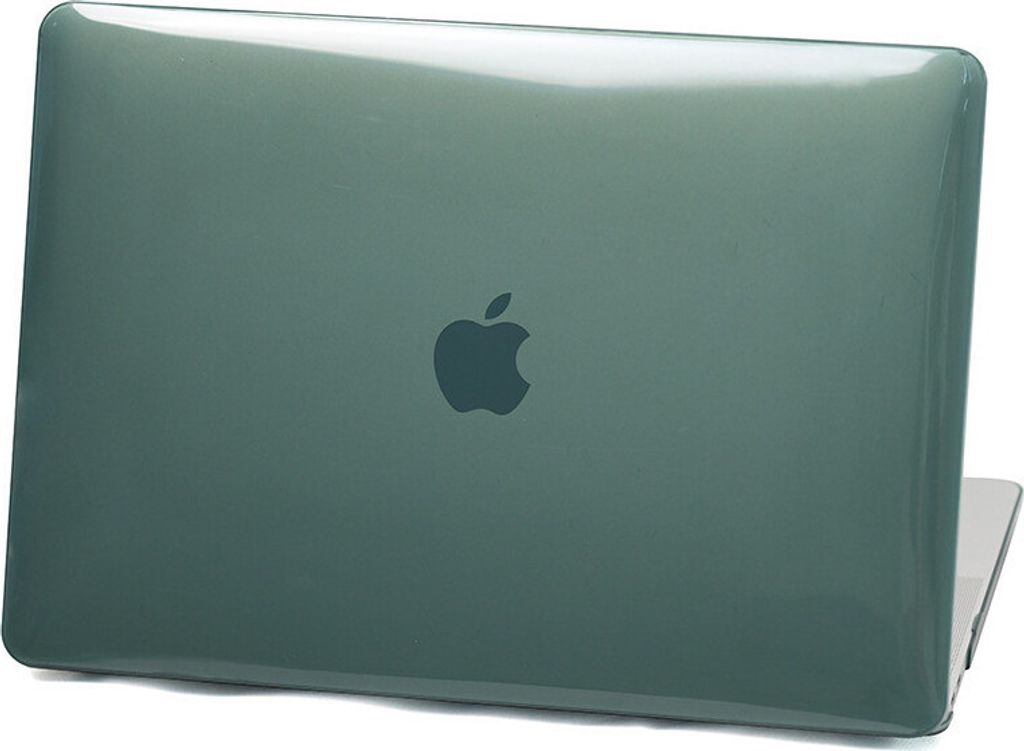 Schutzhülle für Apple MacBook Air 13" (2020-2018) 2-Teilig Hartcase Schutz Etui Tasche Hülle Modell A2337 (M1) / A2179 / A1932 - Dunkelgrün