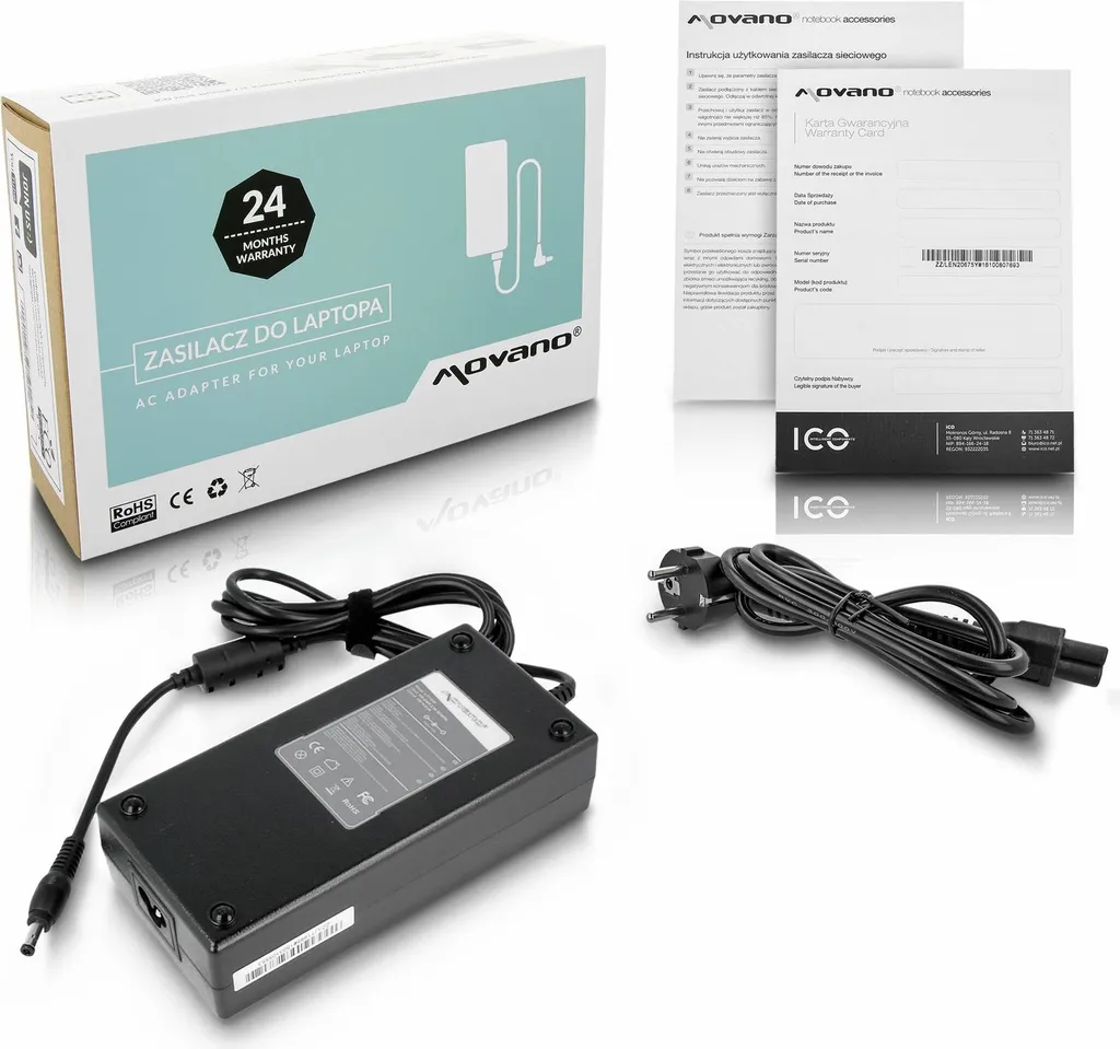 Chargeur Asus et MSI 19V 9.5A 180W Connecteur 5.5x2.5mm pour Ordinateur