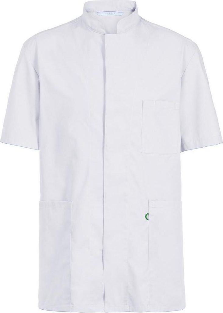 Greiff CARE uni Kasack Kurzarm Regular-Fit Weiß XXXL
