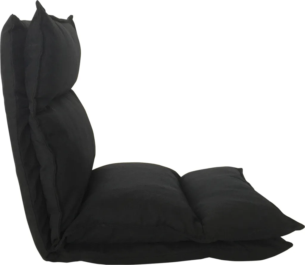 Rebecca Mobili Fauteuil en Métal Noir et Polyester - Design Industriel