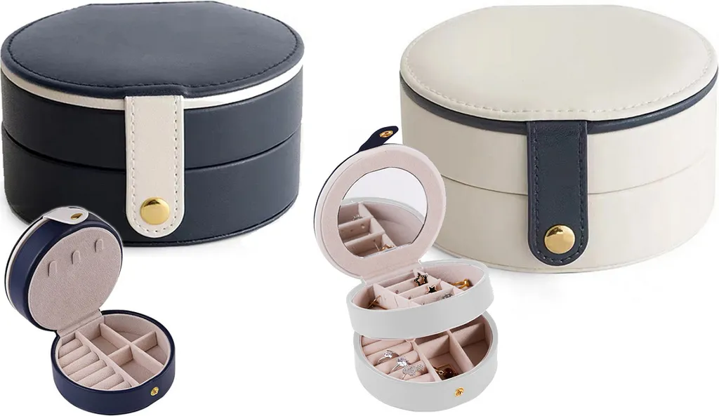 Cofanetto Gioielli Verk 01787: Specchio e Design Rotondo per il tuo Set