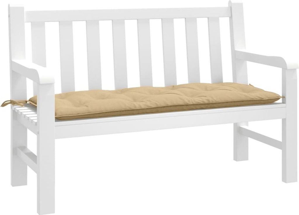 Maison Exclusive - Gartenbank-Auflage Melange Beige 120x50x7 cm Stoff