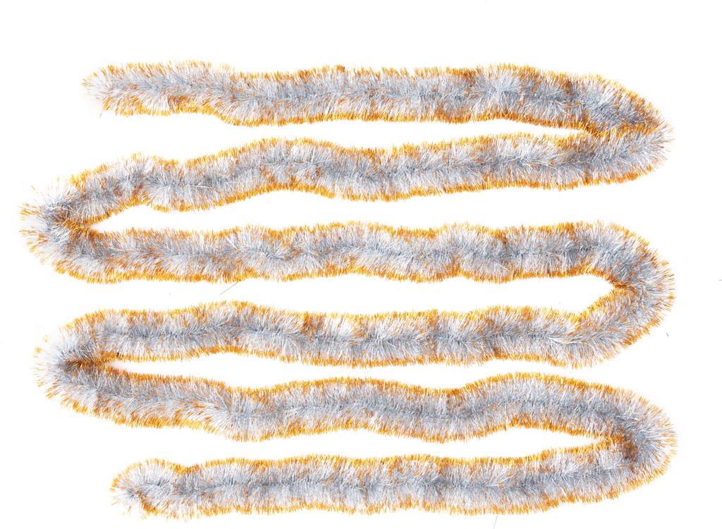 Girlande Lametta Doxa Silber Gold Ø 70 mm x 6 m