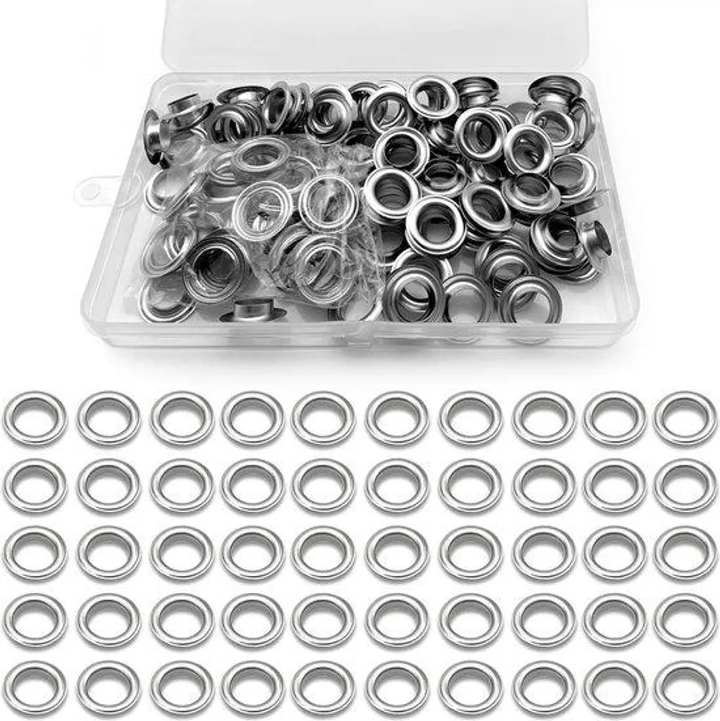 Lot de 100 Anneaux pour Sac de Voyage et Travail du Cuir - Inox 12mm