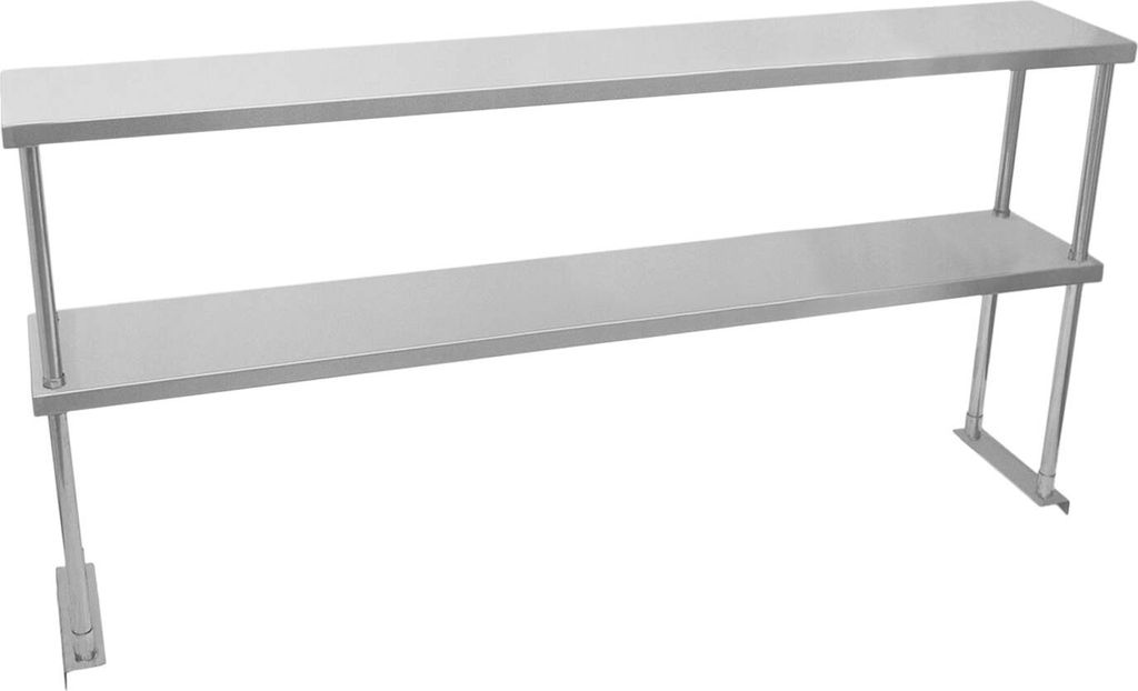 KuKoo Gastronomie Edelstahl Aufsatzbord Aufsatzboard Edelstahl Regal