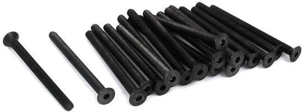 Tournevis à douille hexagonale M4 antidérapant, acier noir x20