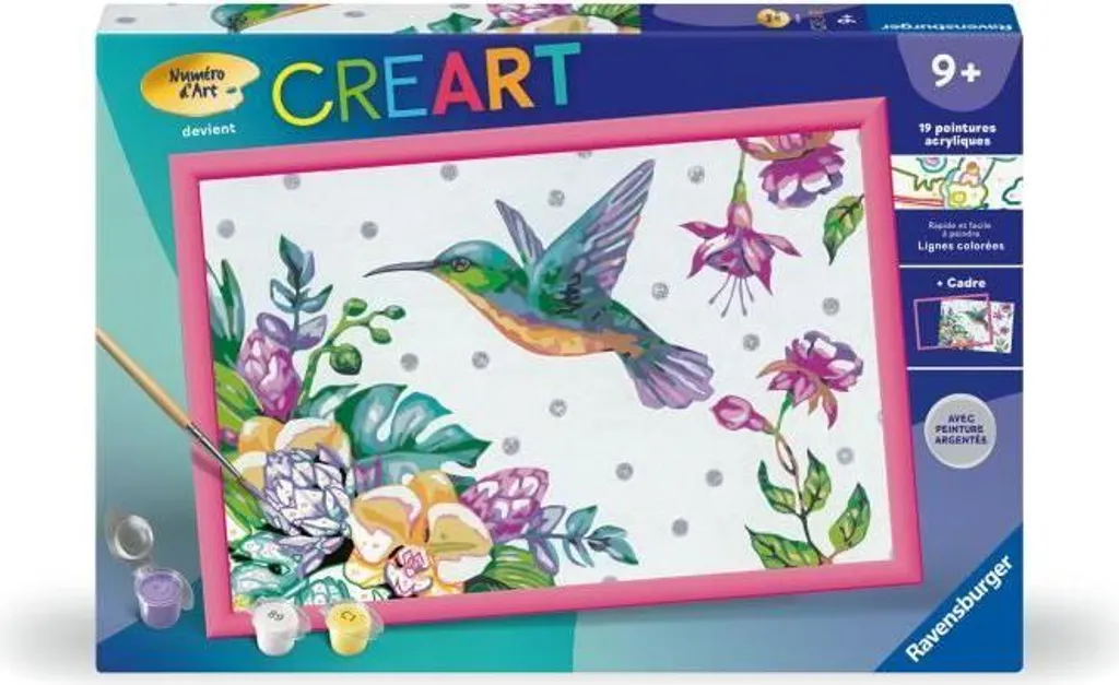 Offerta CreArt Kids Ravensburger Colibrì: Tutto Incluso per Dipingere