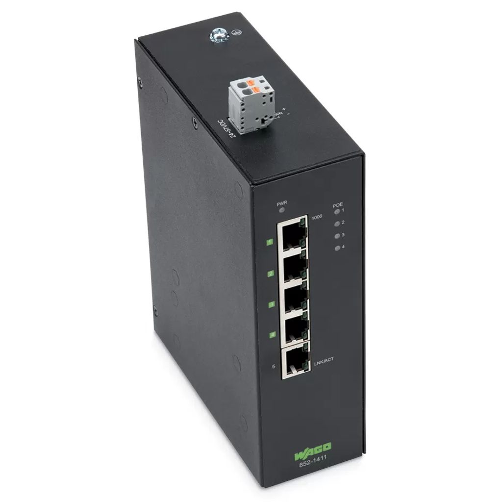 WAGO 852-1411 Industrial Ethernet Switch - Switch - 1 Gbps