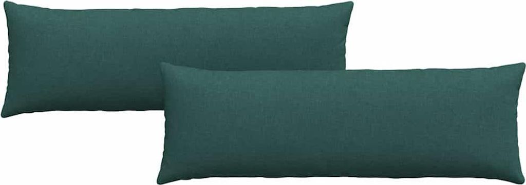 vidaXL Sofakissen 2 pcs Dunkelgrün 120 x 40 cm Stoff