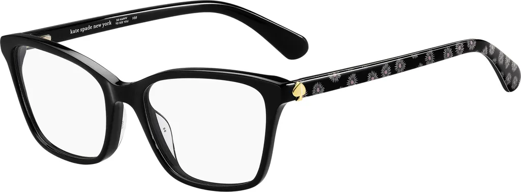 Lunettes de vue Kate Spade CAILYE 53mm monture acétate noir et blanc