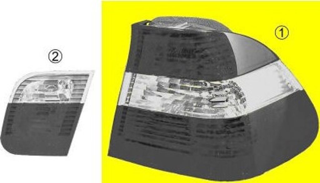 VAN WEZEL Rückleuchte Heckleuchte Links Äusserer für BMW 3 Limousine (E46)