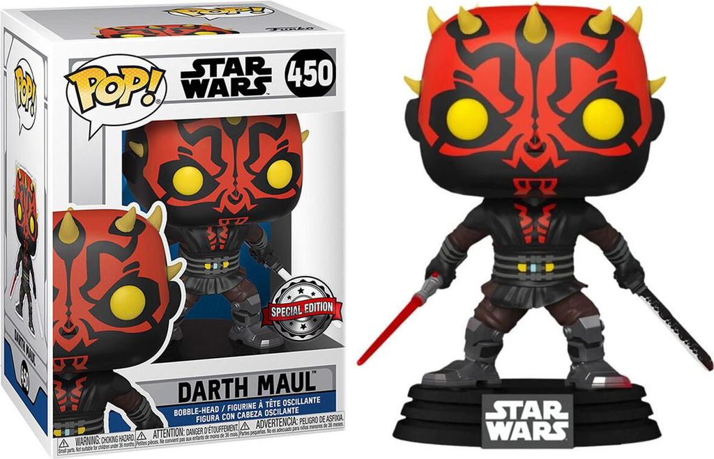 Figurka Funko Pop! Star Wars Darth Maul z mieczem - Edycja Immagine del prodotto 