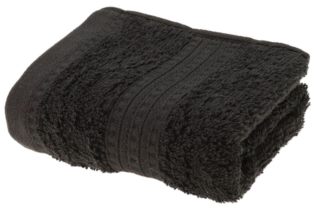 Julie Julsen BIO Gästetuch Schwarz 30 x 50 cm Produktbild 