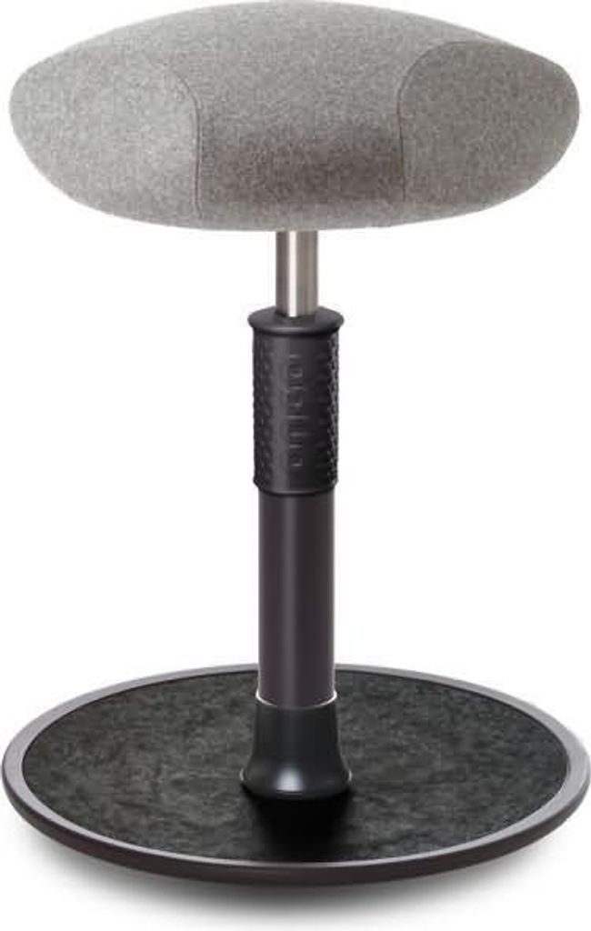 Sitz- Stehhocker Free Regular Triangel kvadrat Divina h.grau schw. /schw..