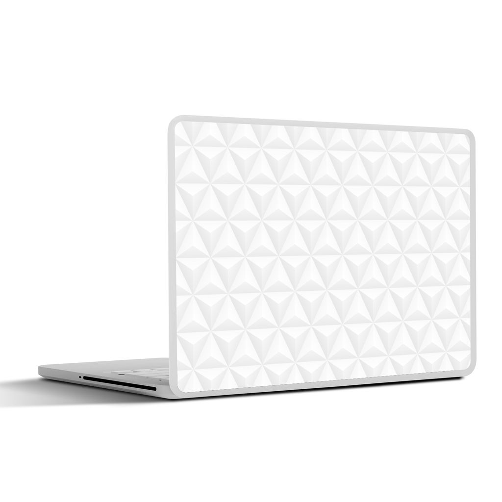 MuchoWow Laptop Aufkleber Sticker Cover Abstrakt - Hintergrund - Weiß 30x21 cm - Sticker für Laptop - Selbstklebend