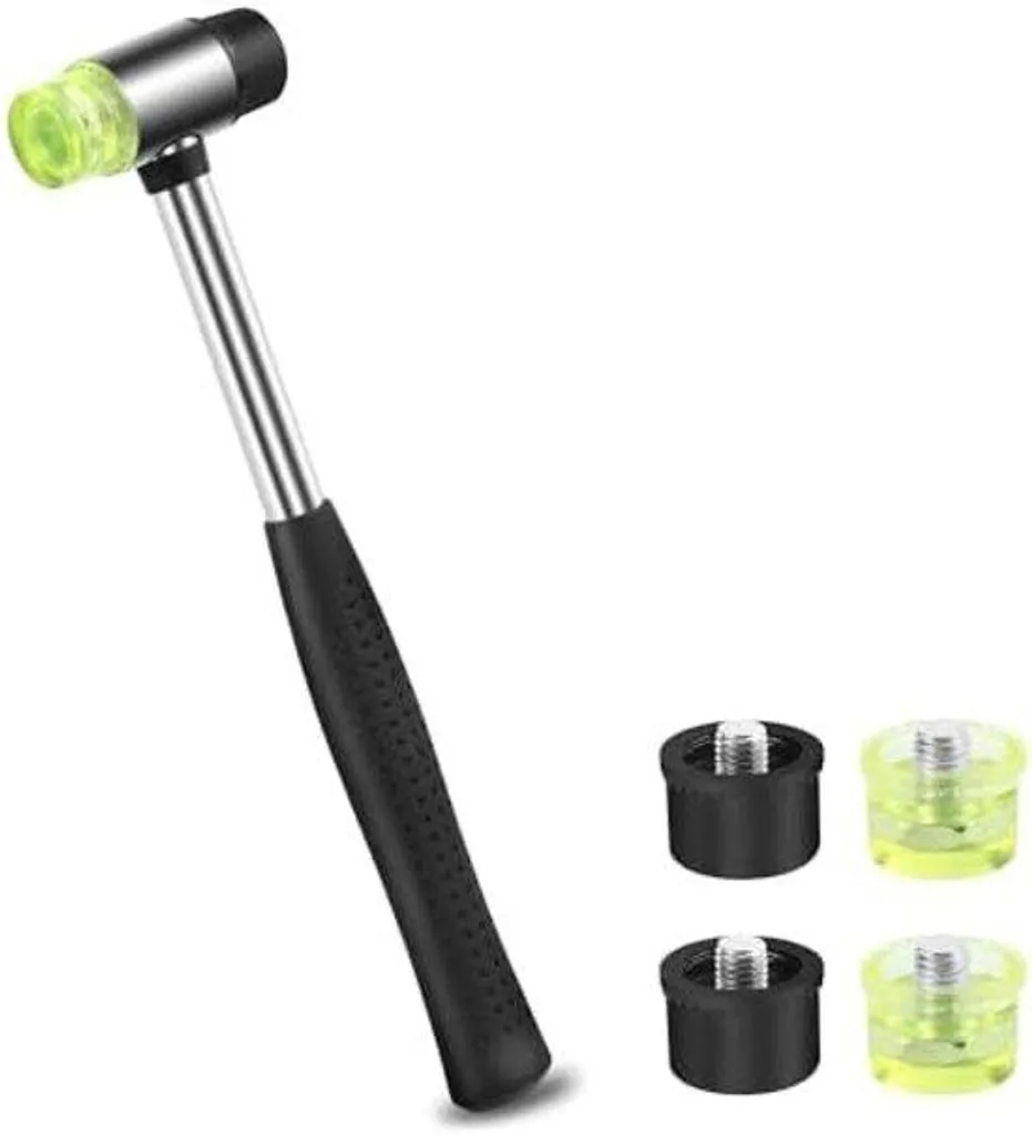 Maillet de montage pour meubles avec 4 têtes et manche ergonomique