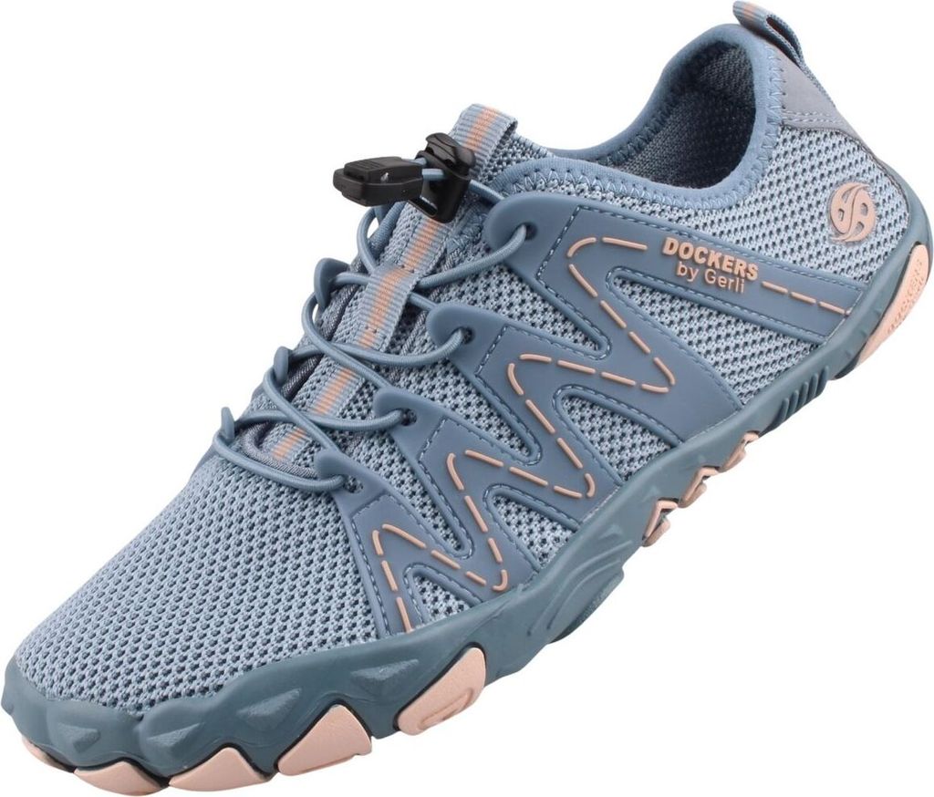 Dockers by Gerli Damenschuhe Halbschuhe Bequem sportlicher Schnürer Blau Freizeit, Schuhgröße:37 EU
