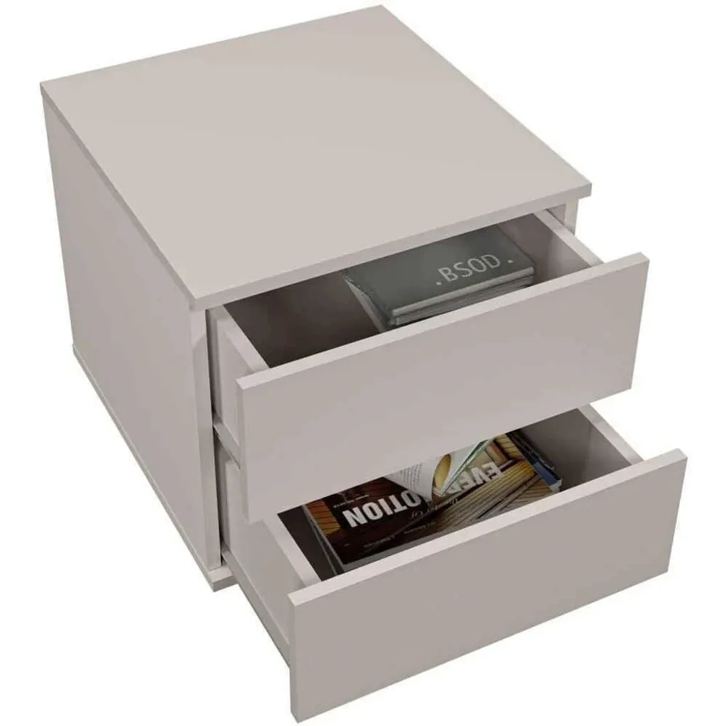Commode à 2 tiroirs intégrable Chêne Artisan 45 cm pour dressing chic - 5