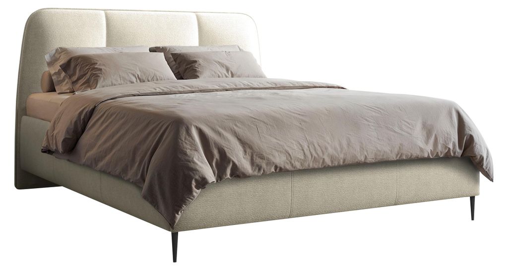 MIRJAN24 Polsterbett Oasis, Dopellbett mit Bettkasten, Leistenlattenrost aus Holz (Farbe: Margo 227.03, Größe: 160x200 cm)