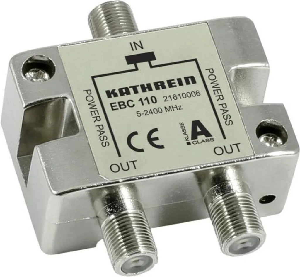 Répartiteur TV satellite pour 2 téléviseurs Kathrein EBC 110 fréquence F