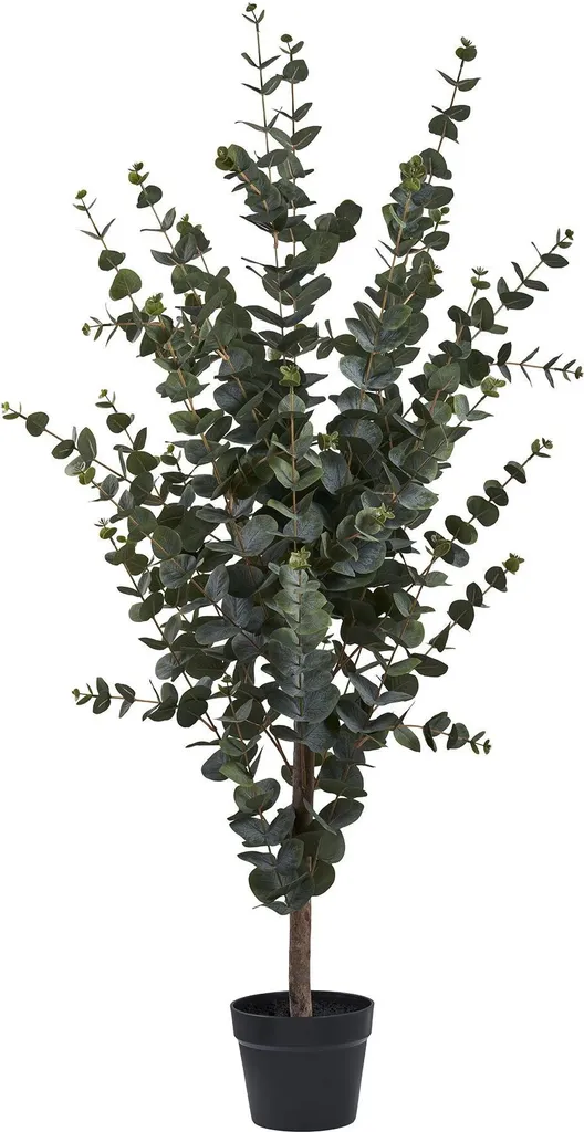 Eucalyptus Artificiel 120cm Vert - Fini les Plantes qui Fanent en Bois