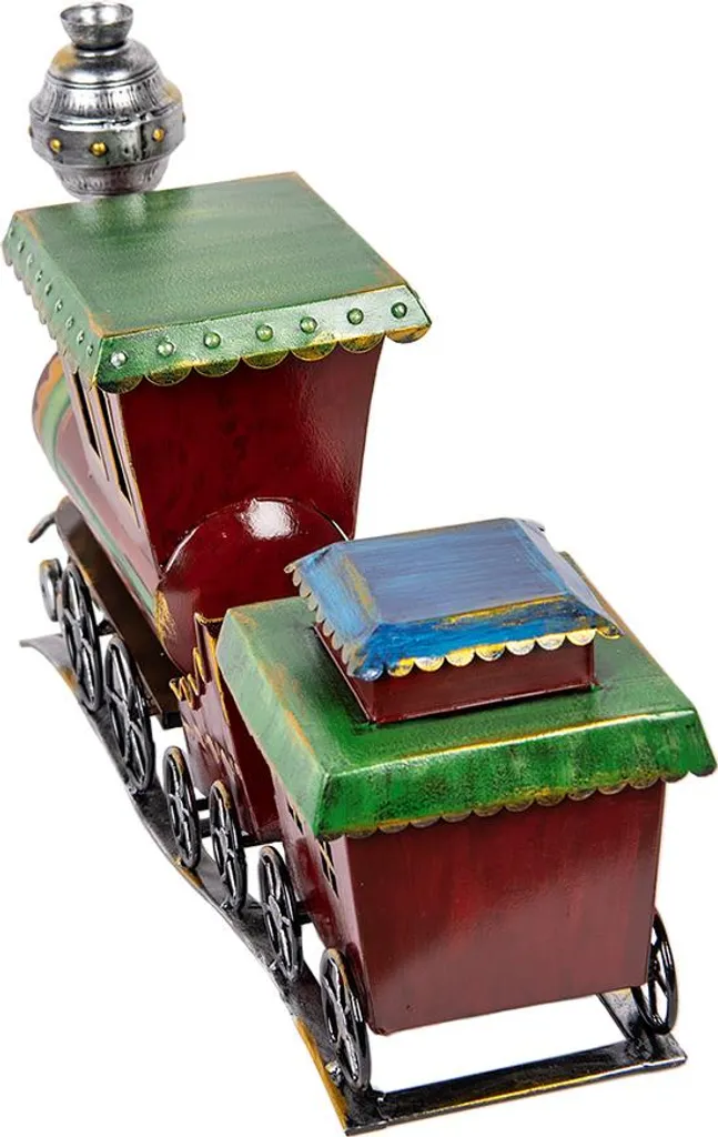 Train de Décoration Rouge Métallisé 70 cm - Design Rétro Clayre & Eef