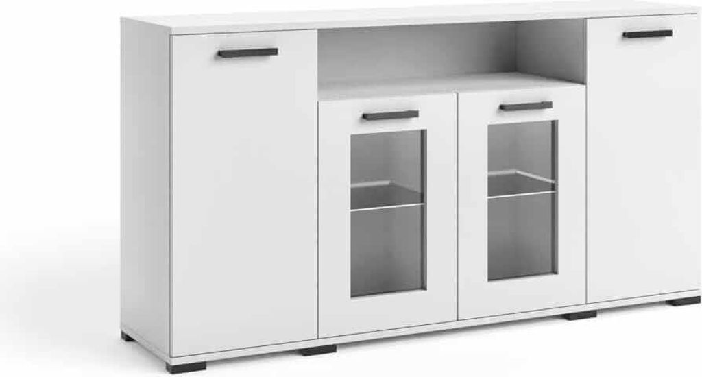 Kommode Vitrine 160 cm Futura F3 weiß Produktbild 