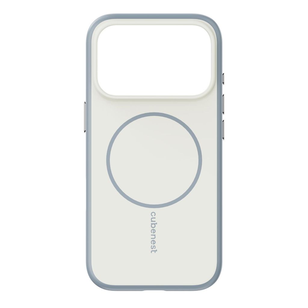 Cubenest Hülle für iPhone 17 Pro mit MagSafe-Halterung - mattbeige
