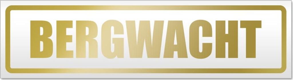 Bergwacht Magnetschild Schild magnetisch