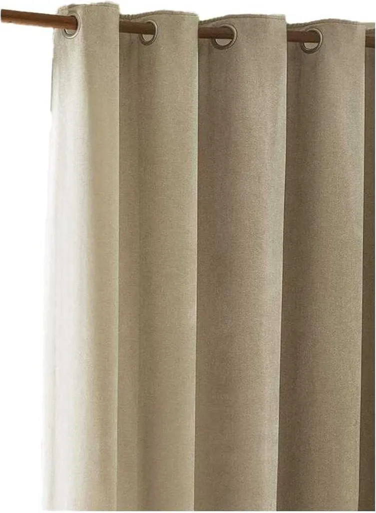 Rideaux de salon chenille lin 229x229 pour grande baie vitrée Furn