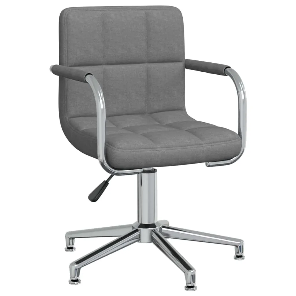 Sedia Scrivania Girevole Grigio Chiaro vidaXL Tessuto | Smart Working Top