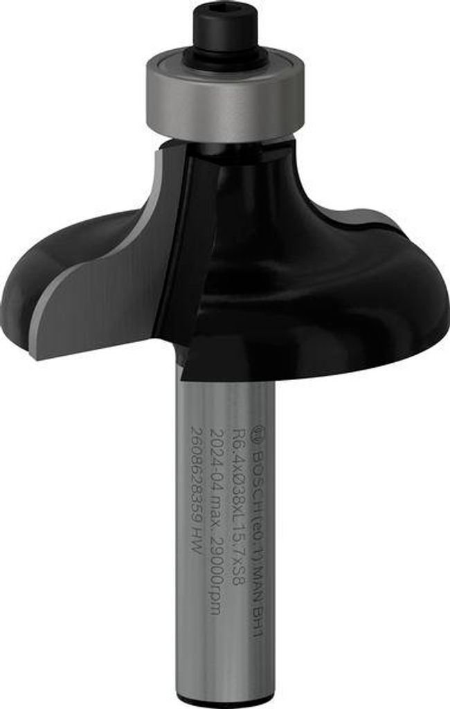 PRO Profilfräser, R 6,4, Schaft 8 mm