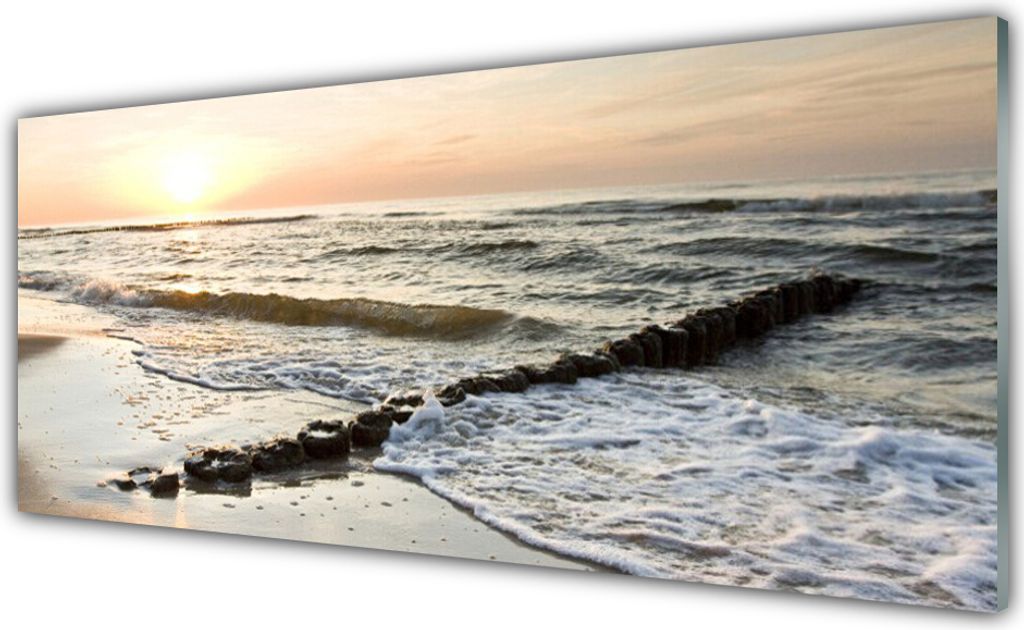 Acrylglasbilder 125x50 Wandbild Druck Meer Landschaft