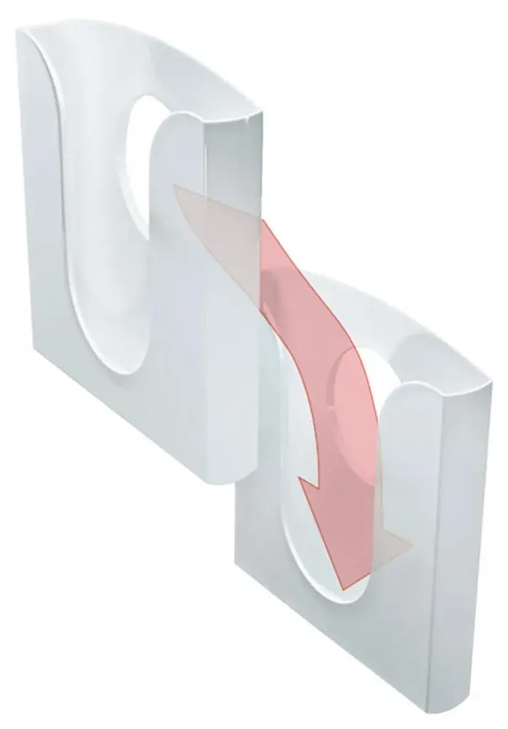 Leitz Porte-brochures A4 en polystyrène transparent mural ou de table - 2