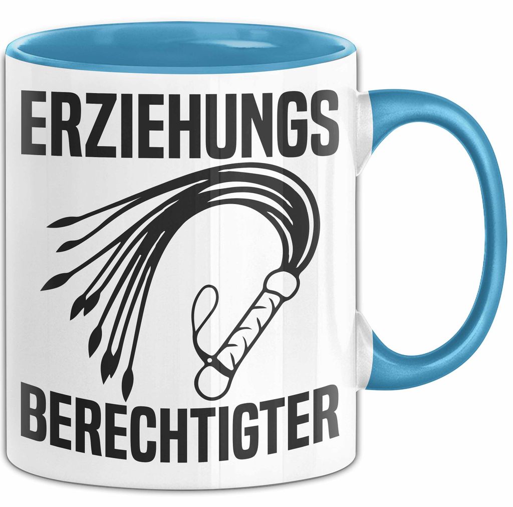 Erziehungsberechtigter Tasse Geschenk Sadomaso 18+ Geschenkidee (Blau)