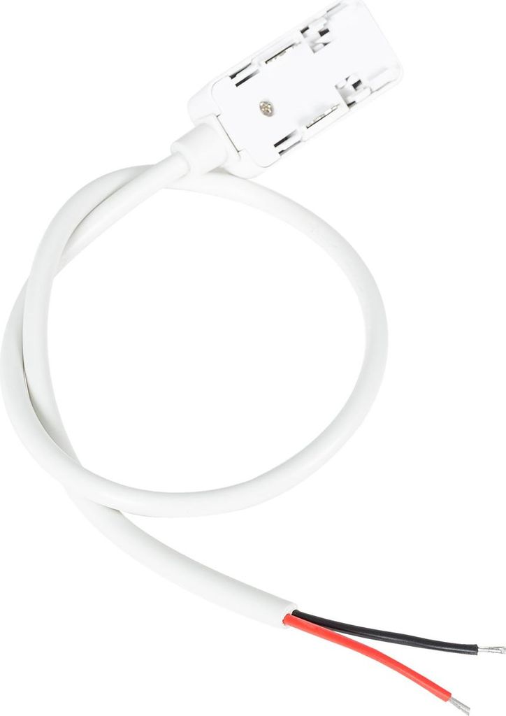 Verbindungsstück mit Kabel für externes Netzteil für Magnetschiene 25mm SuperSlim Weiß
