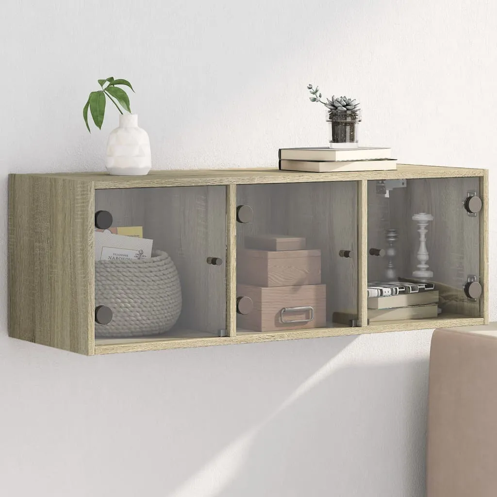 Offerta Vetrina a Muro Rovere Sonoma 102x37x35 cm - Design 2025