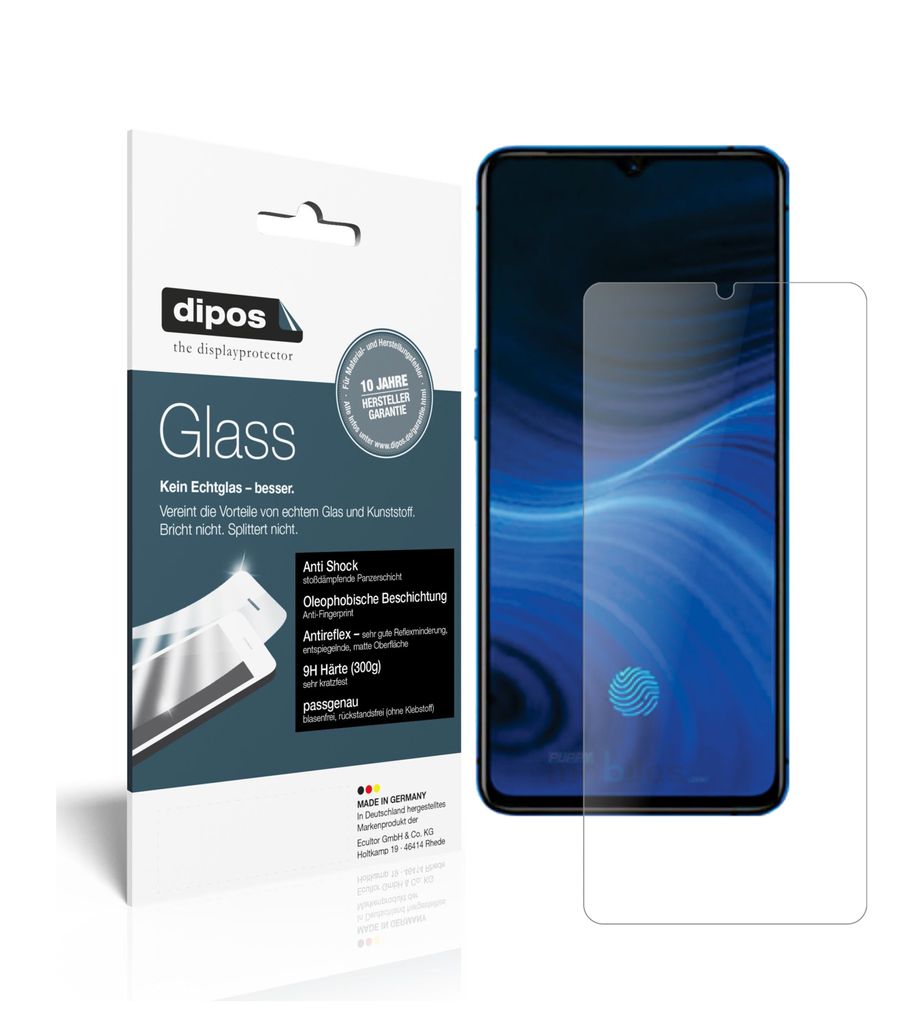 1x Schutzfolie für Oppo Reno Ace matt - Anti-Shock 9H Folie dipos Glass Kunststoffglas