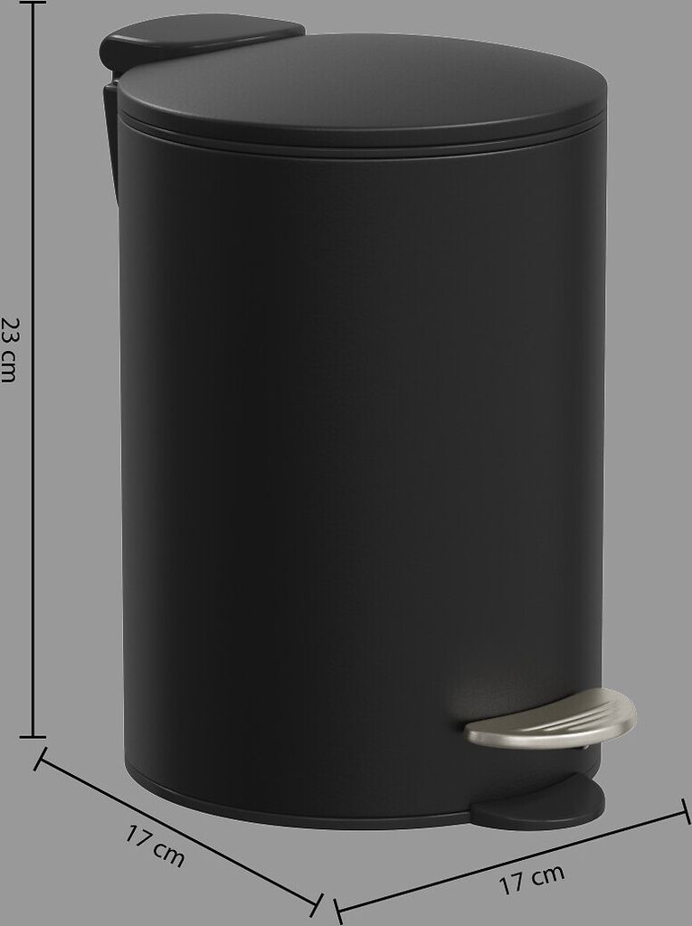 Kosmetikeimer für Badezimmer, klein, 3 L Mülleimer