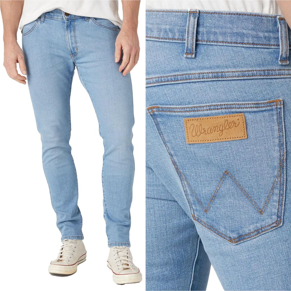 WRANGLER, Herren Jeanshosen, Skinny fit, BRYSON, W31 L32, Blau, Jeans, baggyjeans, buggy