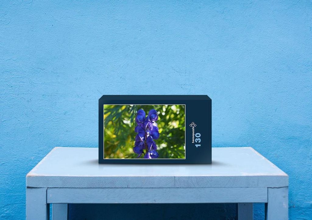 hansepuzzle 76800 - Eisenhut Puzzle, 130 Teile, Natur, 28,7 x 20,0cm mit hochwertiger Aufbewahrung, Kartonbox und wiederverschließbarem Beutel