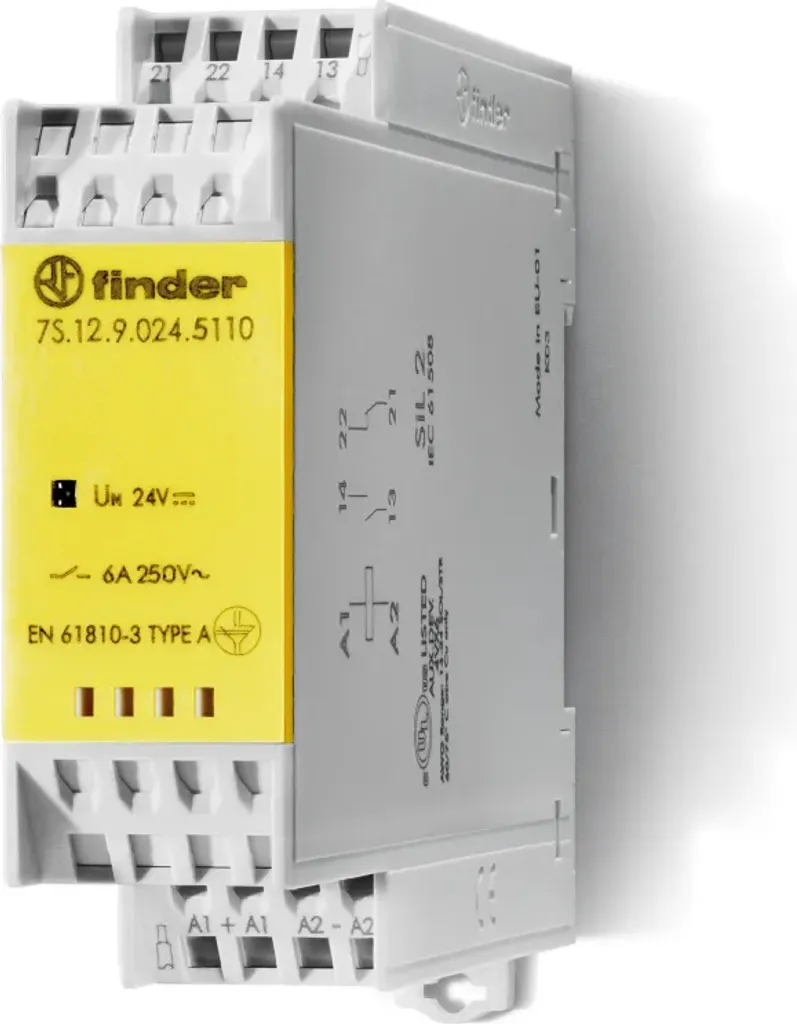 Modulo Relè Finder 7S.12.8.230.5110 contatti guidati 230VAC 1NO+1NC