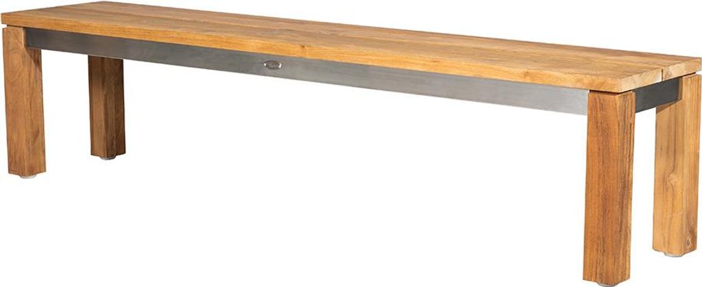Diamond Garden Bank NIZZA 150 cm, Recycled Teak / Edelstahl gebürstet