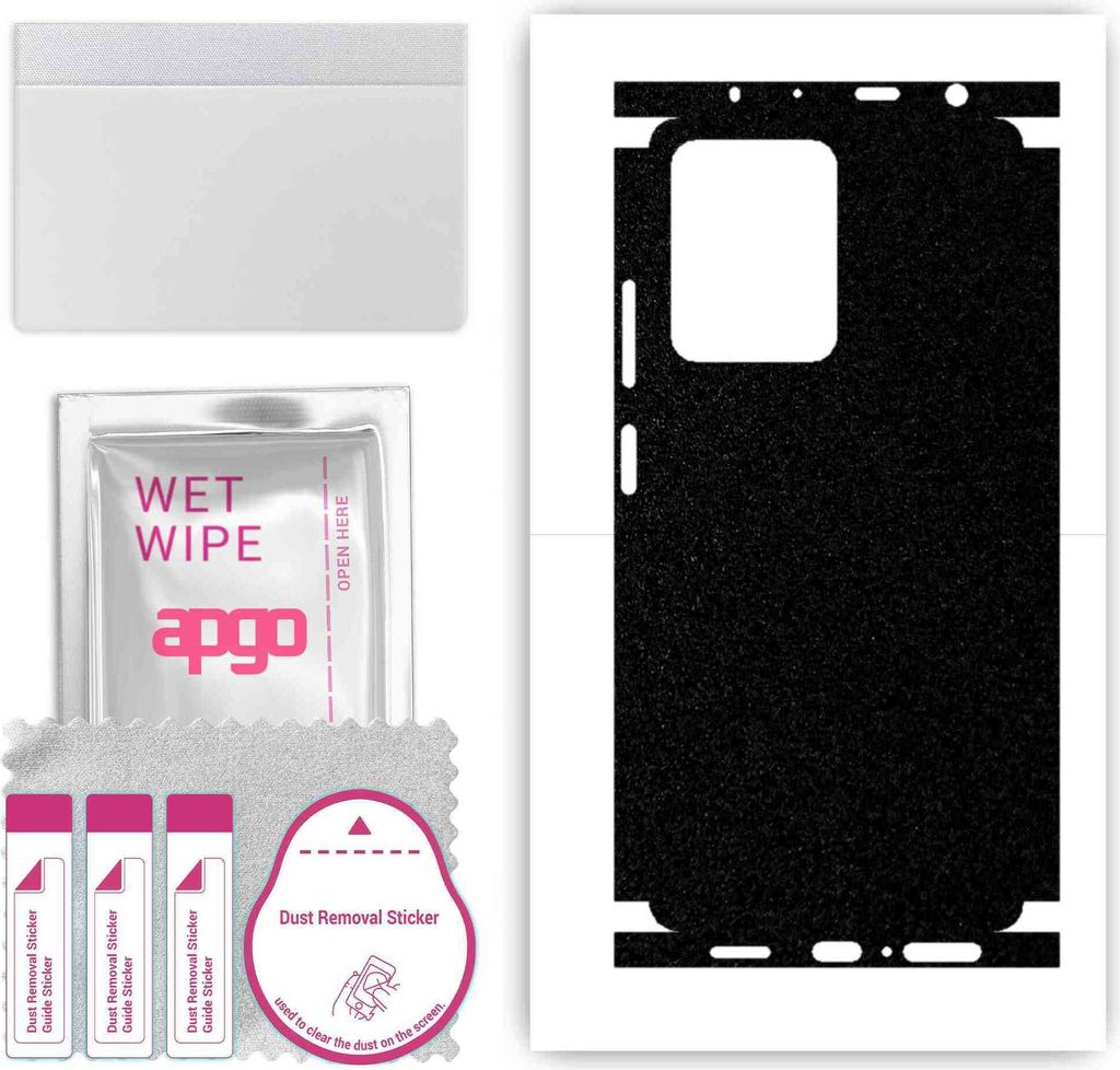 apgo Rückseite + Seiten Schutzfolie, Skin, kompatibel mit Xiaomi Redmi Note 12 Pro, Hinten Displayschutzfolie aus Vinylfolie, kratzfest, einfache ...