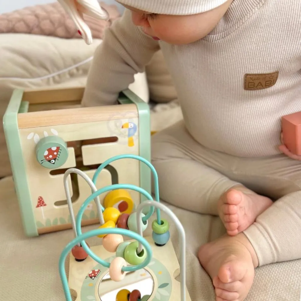Cube activités bois multifonctions : Stop au désordre, place à l'éveil