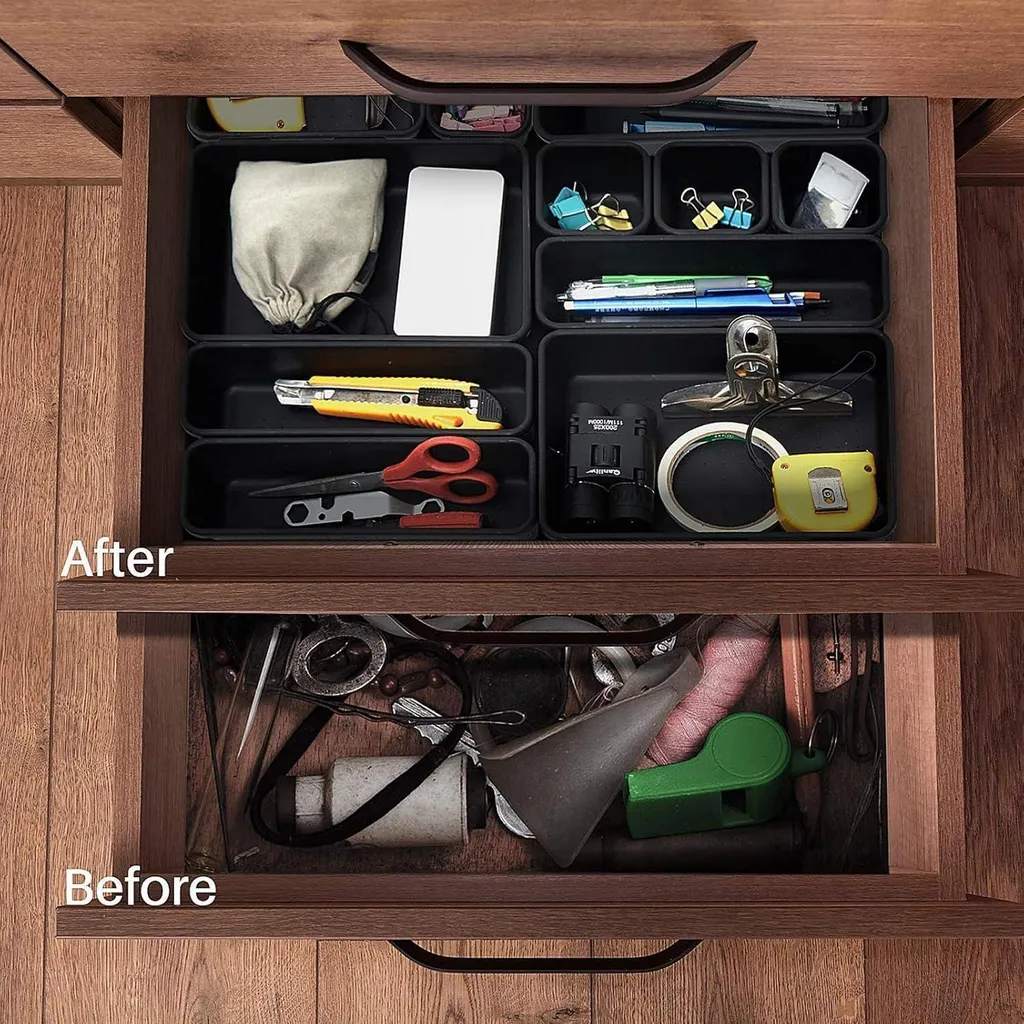 Offerta Set Organizer Cassetti: Scatole Portaoggetti e Divisori in Promo - 4