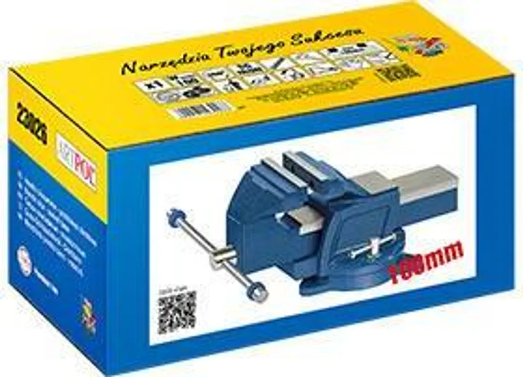 Étau d'établi rotatif 100mm fonte ductile SG-Iron pour atelier AR